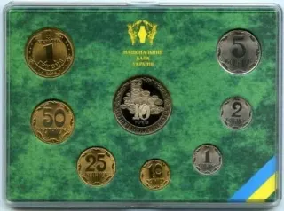 Колекційний набір Монети України 10 років монетному двору, 2008 року