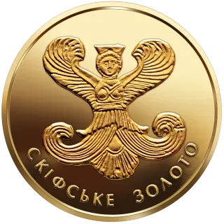 Скіфське золото (богиня Апі), 2 грн, 2008 — реверс