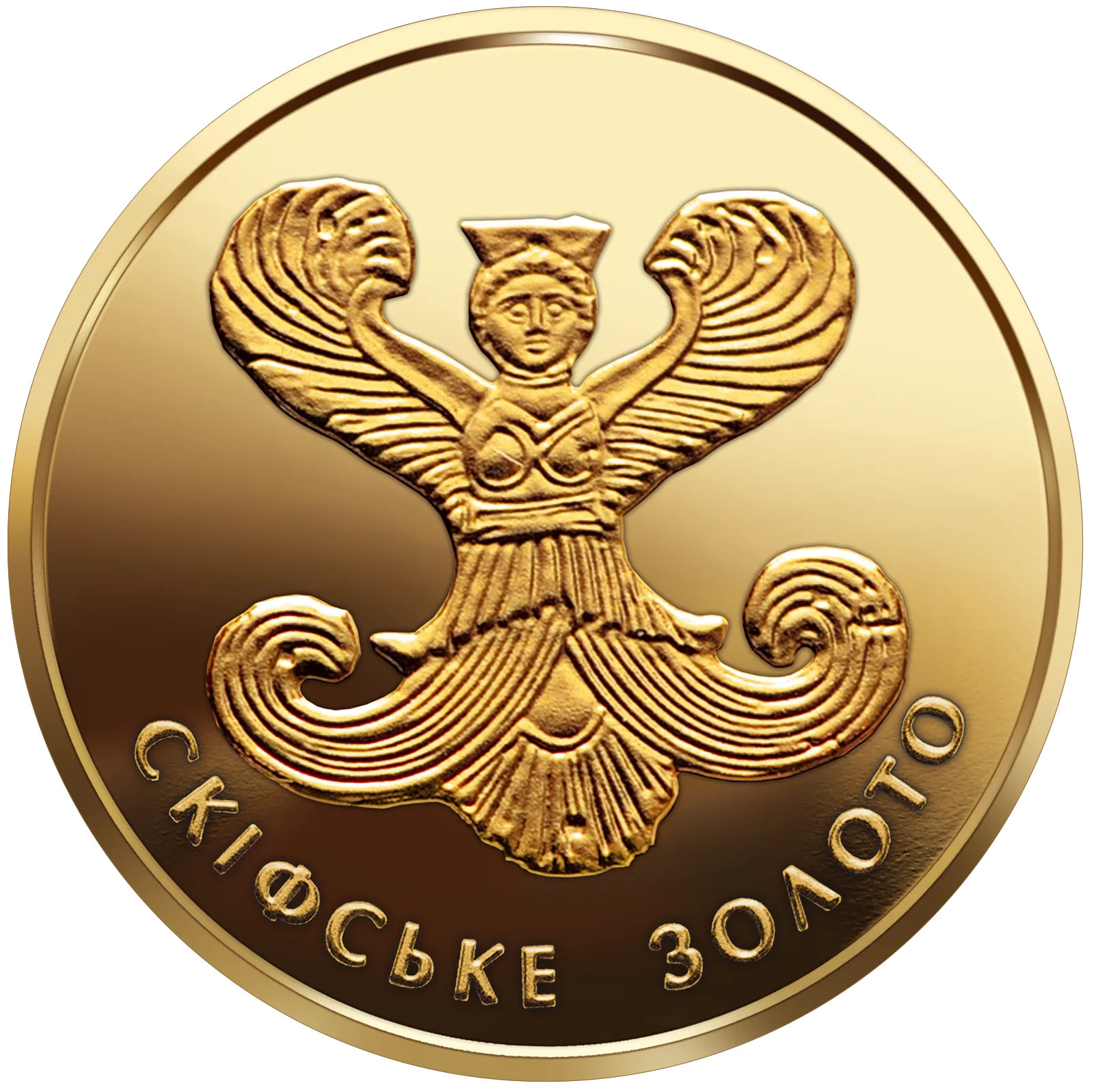 Скіфське золото (богиня Апі), 2 грн, 2008 — реверс