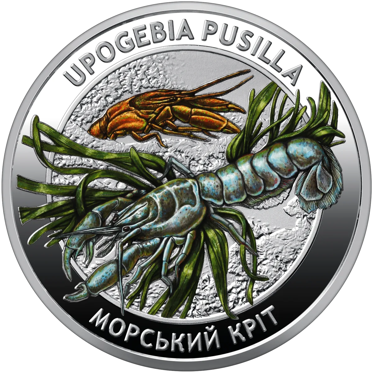 Набір із двох пам’ятних монет «Мешканці морських глибин» у сувенірному пакованні, 10 грн, 2026 — буклет, розворот