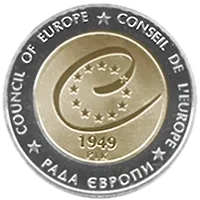 60 років Раді Європи, 5 грн (біметал), 2009 — реверс