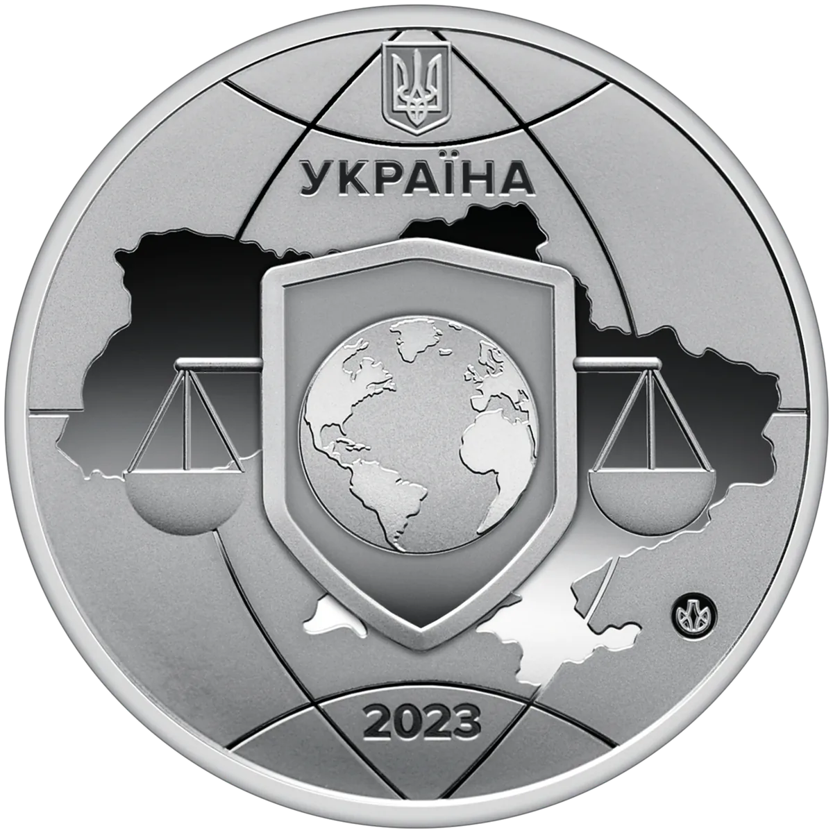 Пам’ятна медаль «Об’єднані заради справедливості», 2023 — аверс