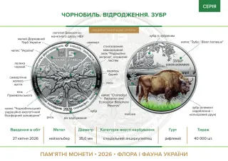 Чорнобиль. Відродження. Зубр у сувенірному пакованні, 5 грн, 2026 — буклет, сторінка 2