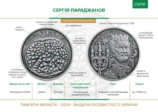 Сергій Параджанов, 5 грн, 2024 — буклет, сторінка 2