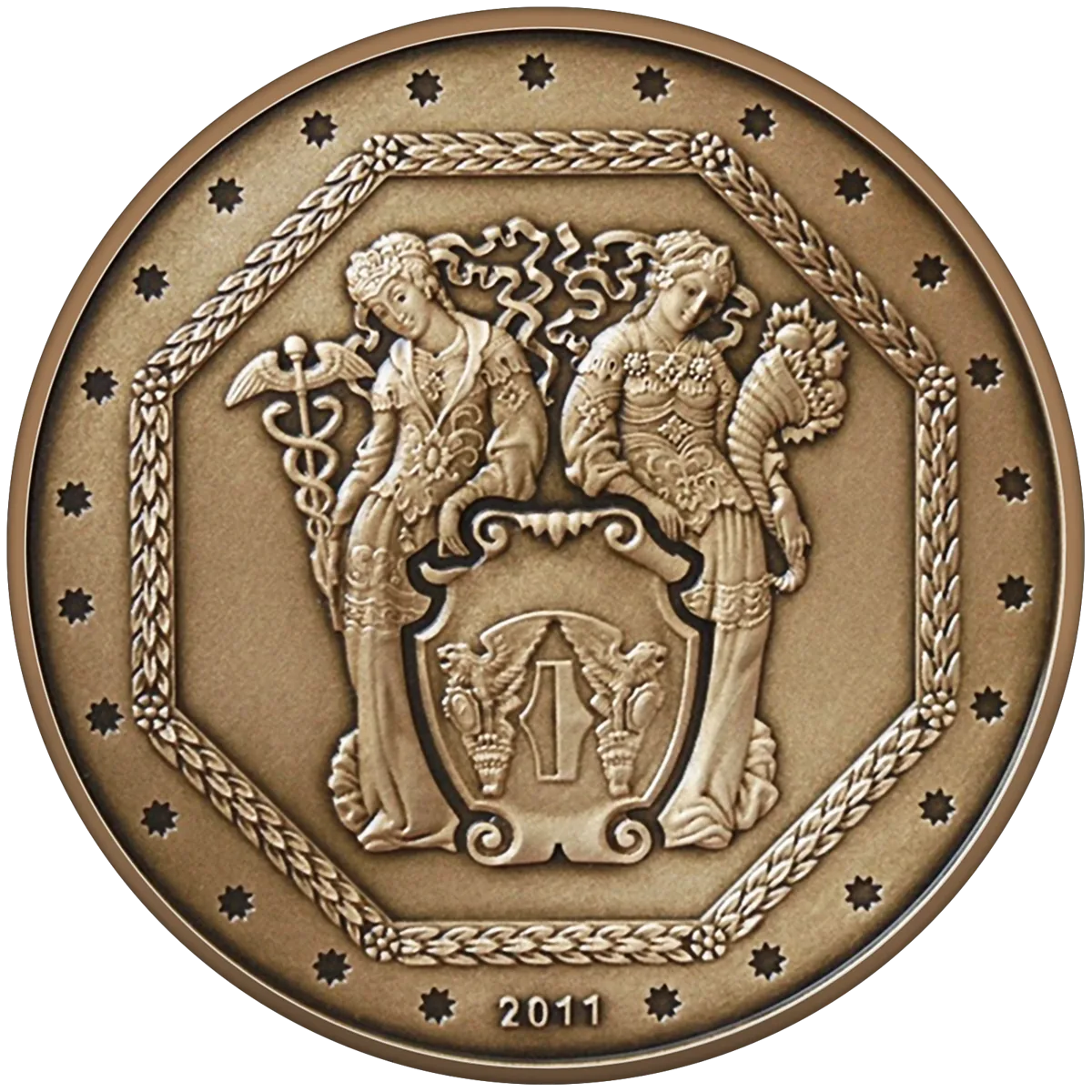 Пам’ятна медаль «20 років Національному банку України», 2011 — реверс