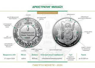 Архістратиг Михаїл, 10 грн, 2024 — буклет, сторінка 2