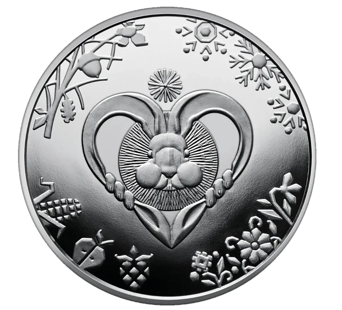 Рік Кота (Кролика) у сувенірній упаковці, 5 грн, 2022 — аверс
