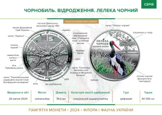 Чорнобиль. Відродження. Лелека чорний, 5 грн, 2024 — буклет, сторінка 2