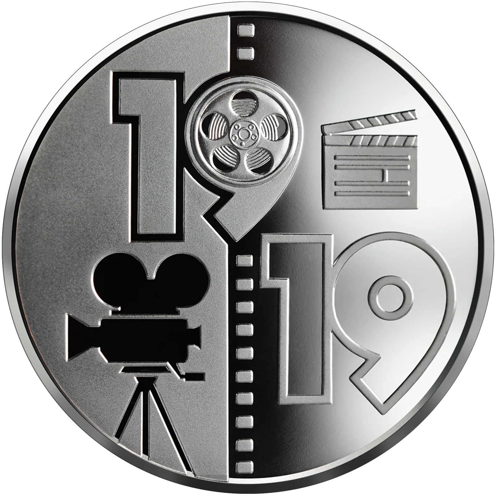 100 років Одеській кіностудії, 5 грн, 2019 — реверс
